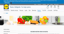 Desktop Screenshot of lidl-recetas.es